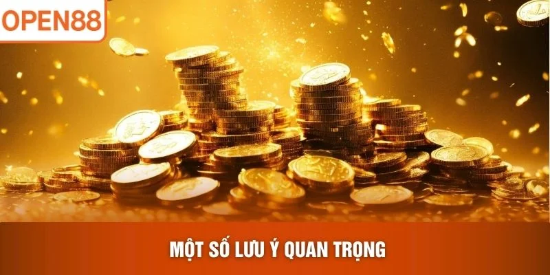 Một số lưu ý quan trọng